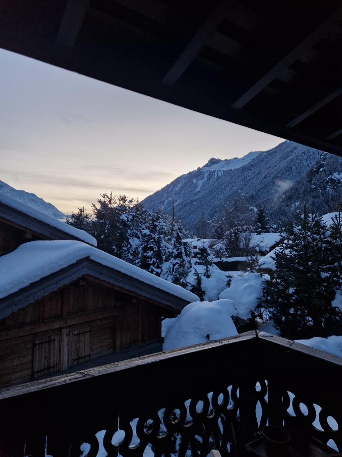 Appartement Ensoleille Aux Tines, Vue Massif Chamonix Exteriör bild